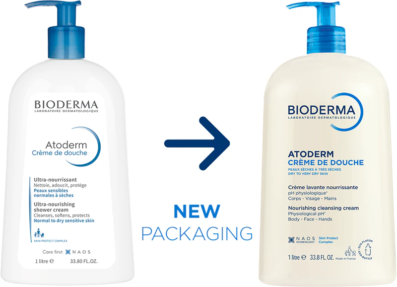 Bioderma Atoderm Shower Cream, een voedende douchecrème voor de normale, droge en gevoelige huid.
