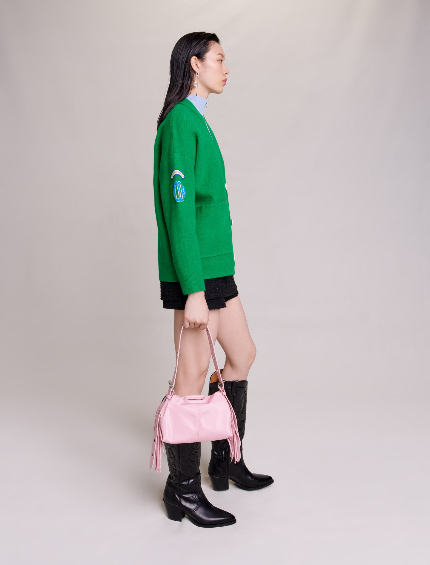 Gebreid vest - Vert Gazon