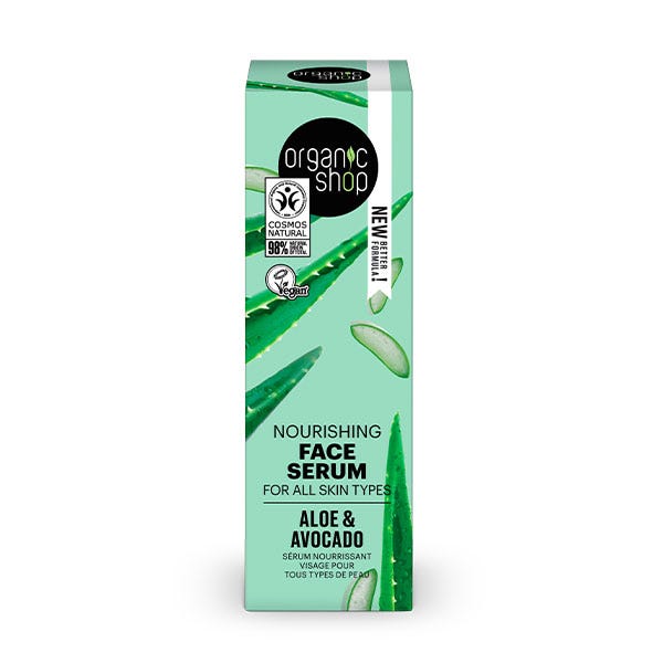Nærende ansigtsserum med aloe vera og avocado | 30 ml