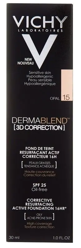 Vichy Dermablend 3D Correction podkład wyrównujacy powierzchnię skóry 15