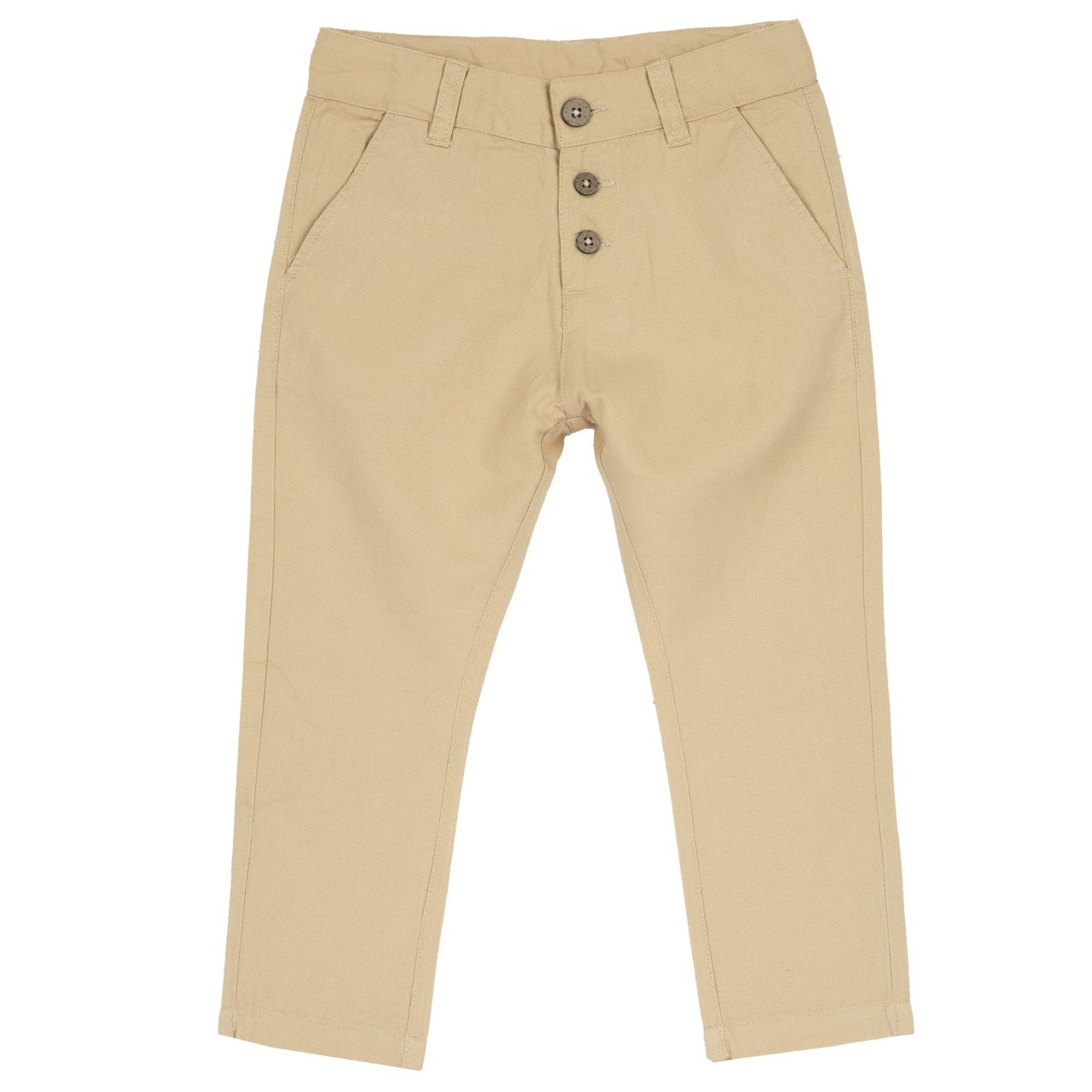 Beige Leinenhose