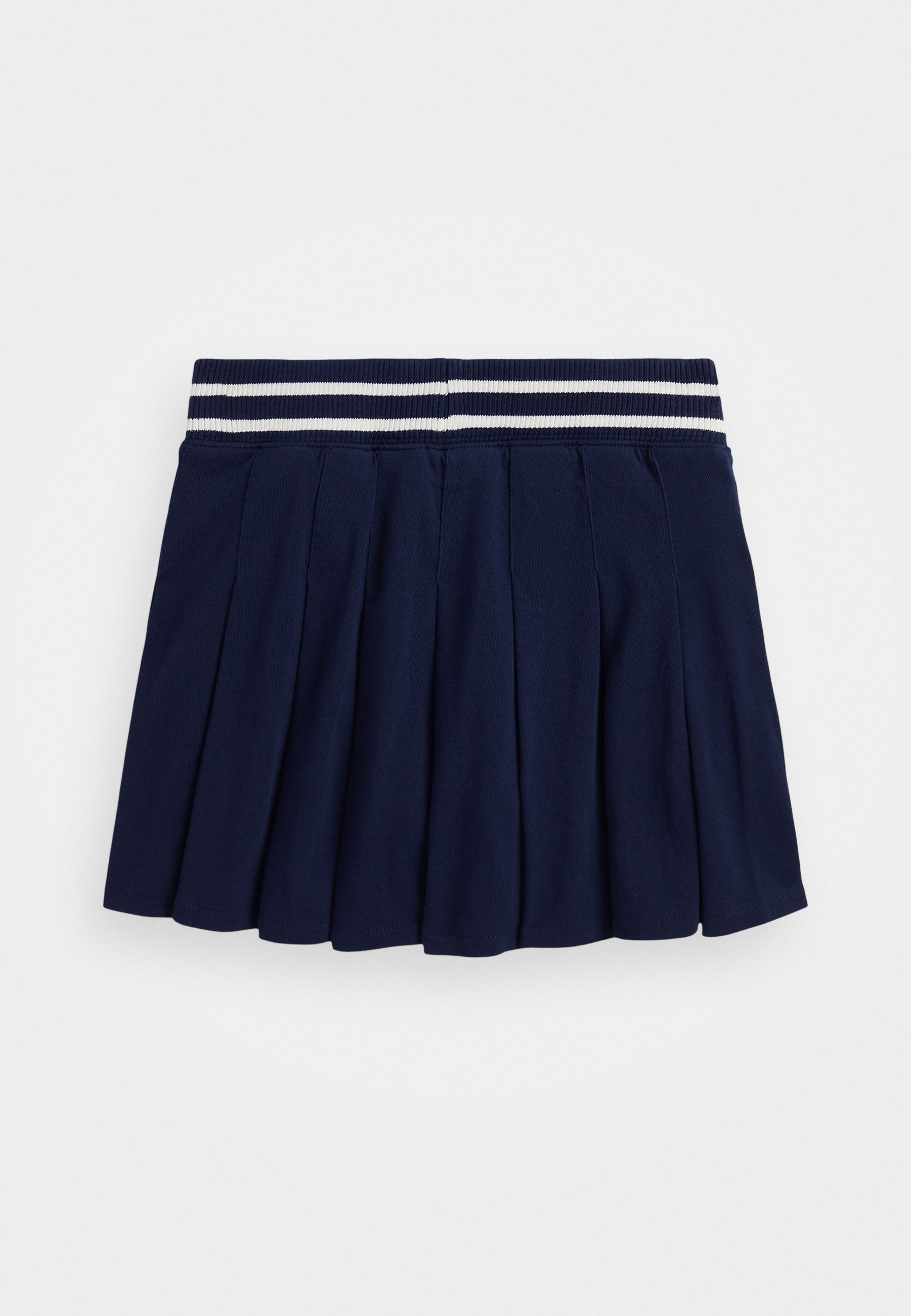 Polo Ralph Lauren geplooide katoenen jersey rok - A-lijn rok - verfijnd marineblauw
