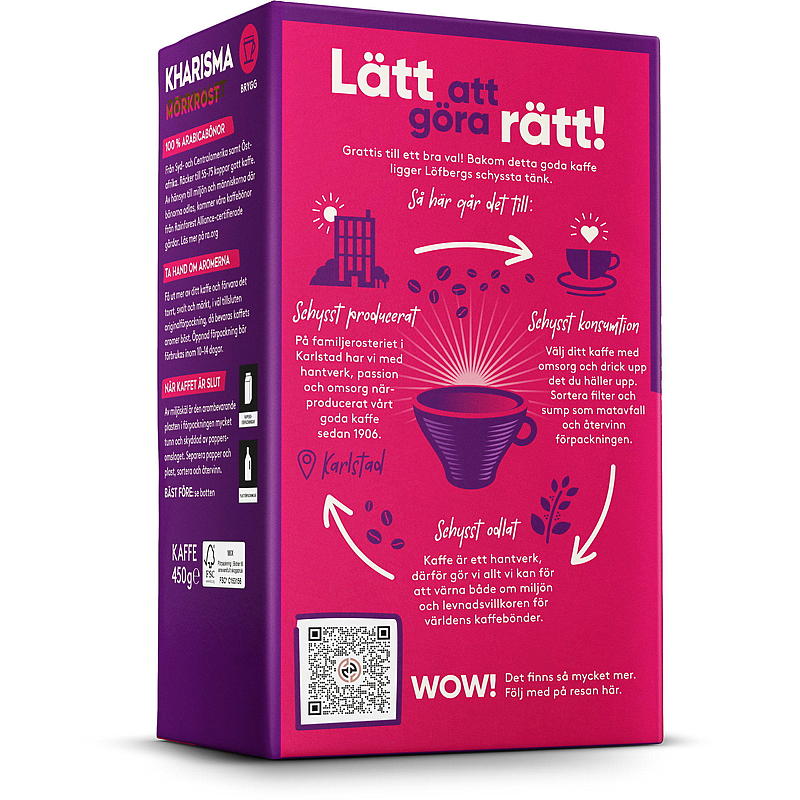 Löfbergs Kaffefilter malet 450 g Kharisma Löfbergs