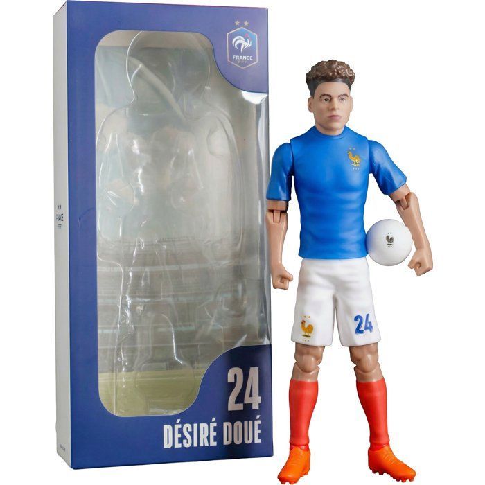 Figurine articulée - Équipe de France - MEGABLEU - Désiré Doué numéro 24 - 20 cm