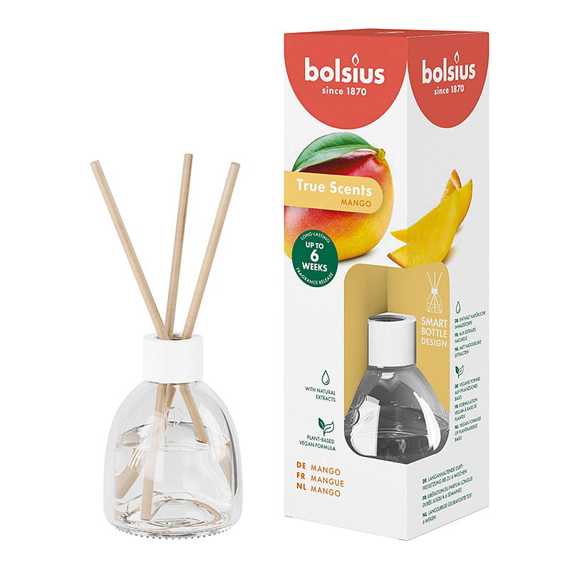 Bolsius Duftöl 60 ml mit Holzstäbchen Mango