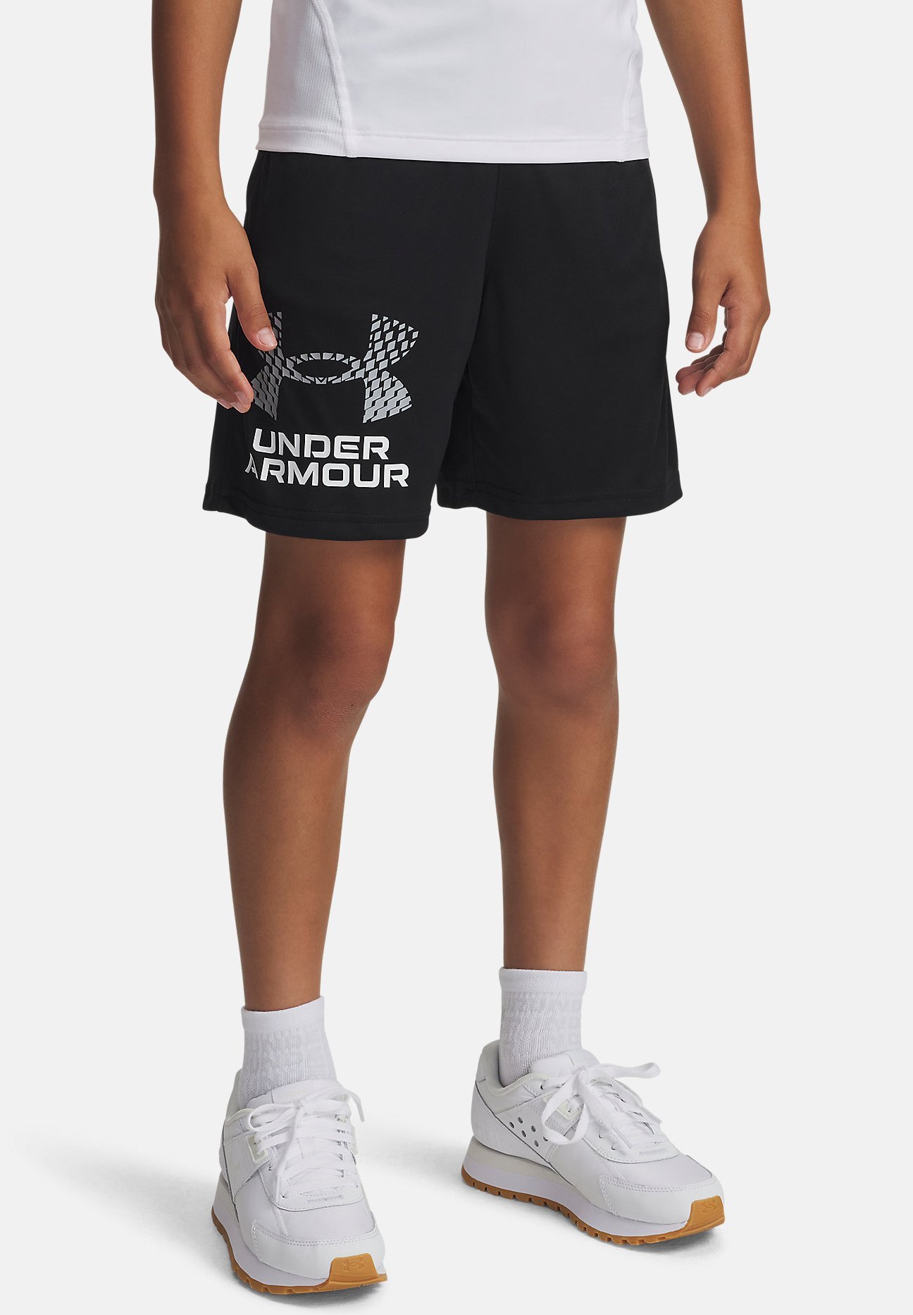 Under Armour TECH LOGO SHORTS - Pantaloni scurți sport - negri (001)