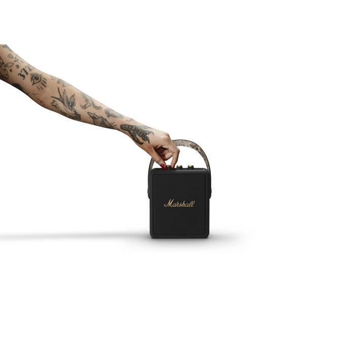 MARSHALL STOCKWELL II - Enceinte portable sans fil - 20h d'autonomie - Bluetooth 5.0 - Black and Brass
