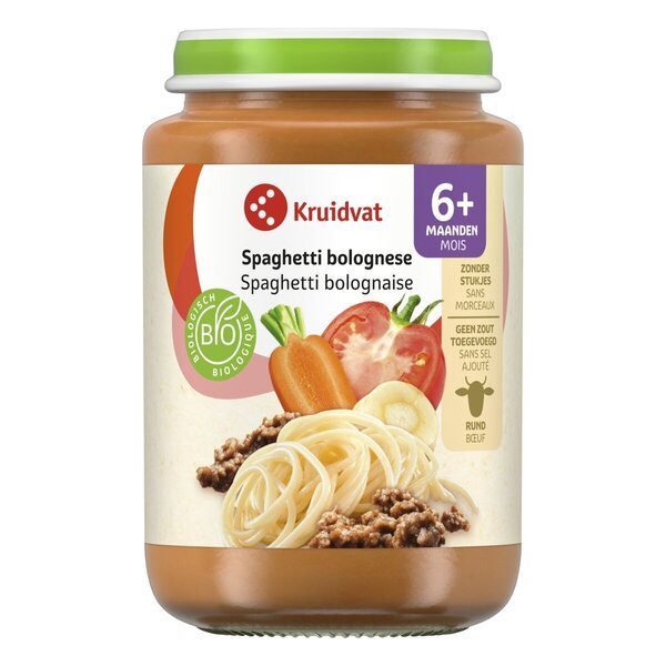 Kruidvat 6+M Organski špageti bolonjez obrok<br>190g