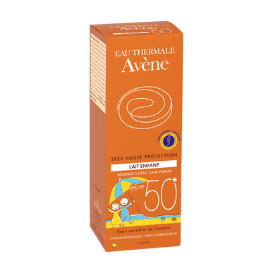 Avène Sun Care Lotion lapsille SPF50 -aurinkovoide kasvoille ja vartalolle, 100 ml