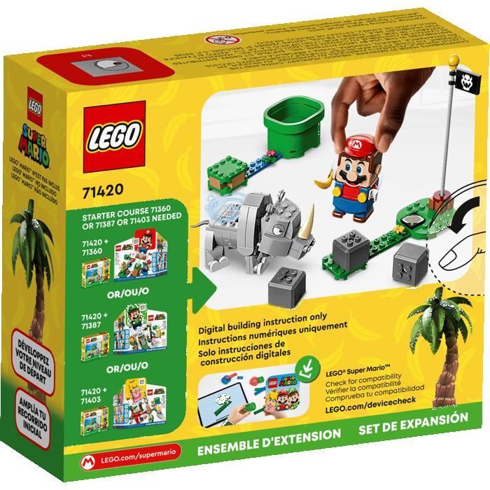 LEGO Super Mario 71420 Rambi the Rhino Expansion Set Gifts Toys Collectibles 7+