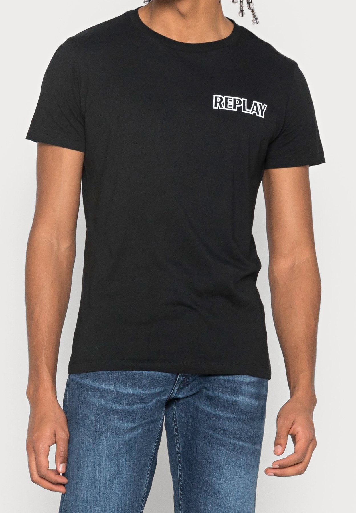 T-shirt Replay Print - nera