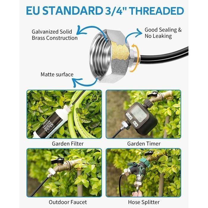 Outdoor Misting System for Patio, Garden, Greenhouse, Trampoline, Water Park, 9M YYV