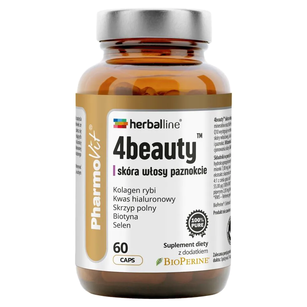 Pharmovit Herballine 4Beauty Skóra włosy paznokcie Kapsułki