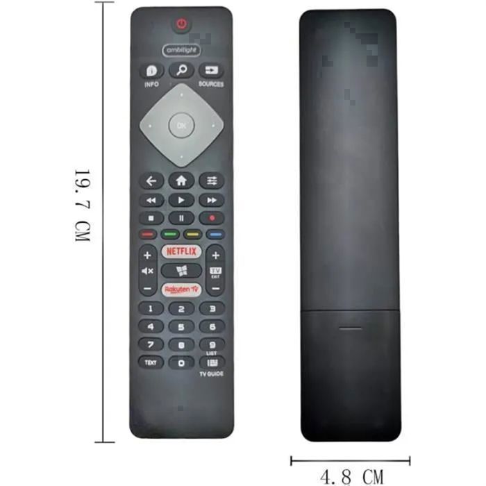 New Replacement TV Remote Control for Philips Universal Ambilight Smart LED LCD TV - No Configuration Required
