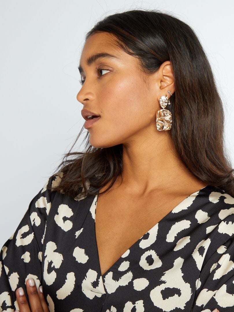 JDY blouse met luipaardprint