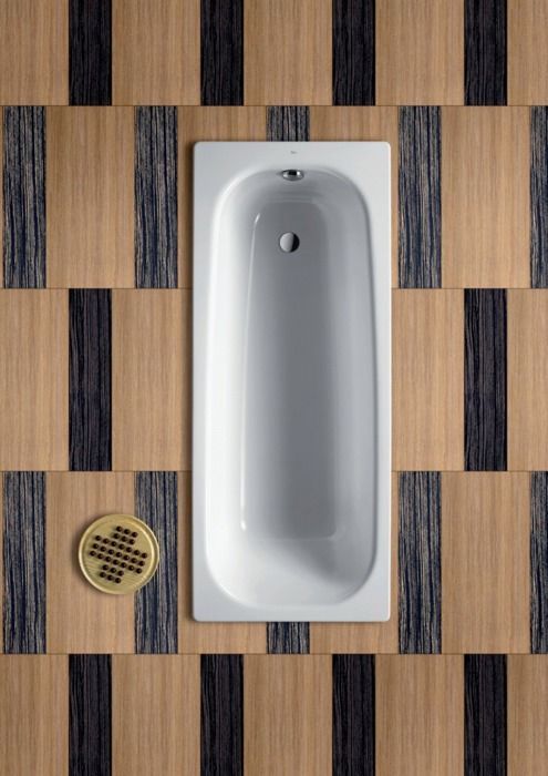 Baignoire avec pieds CONTESA 160x70cm percée un trou en acier blanc - ROCA - A235996000
