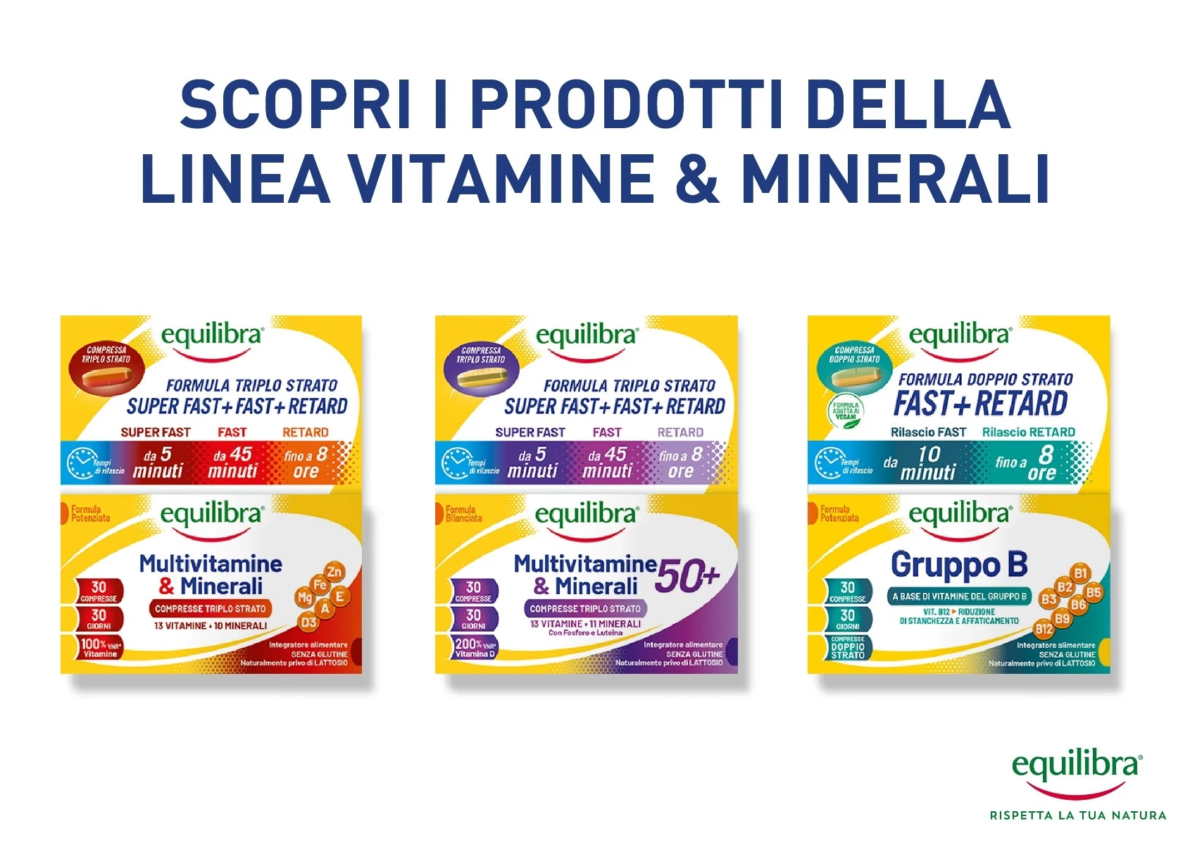 EQUILIBRA Equilibra Multivitaminen en Mineralen 50+30 tabletten Multivitamine voedingssupplement