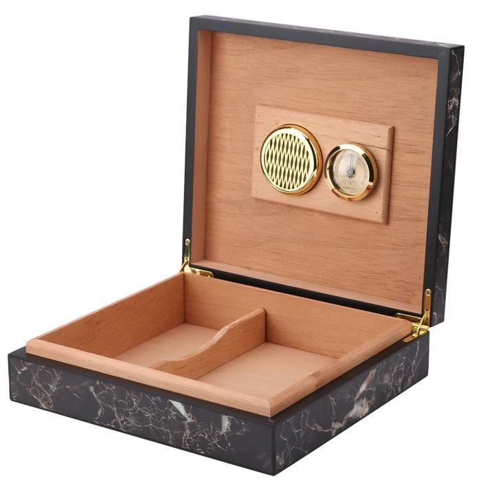 OMABETA Puinen sikarilaatikko Mini kannettava Vintage-sikarilaatikko, Savukelaatikko sikareille, Marmorivärinen
