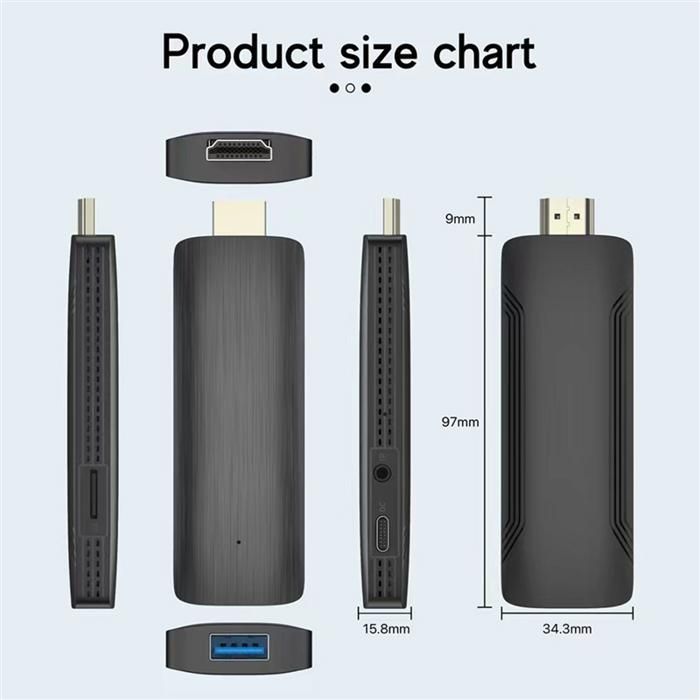 H313 TV Box Stick Android TV HDR Set Top OS 4K BT5.0 WiFi 6 2.4/5.8G Android 10 Smart Sticks Lector Multimedia Android