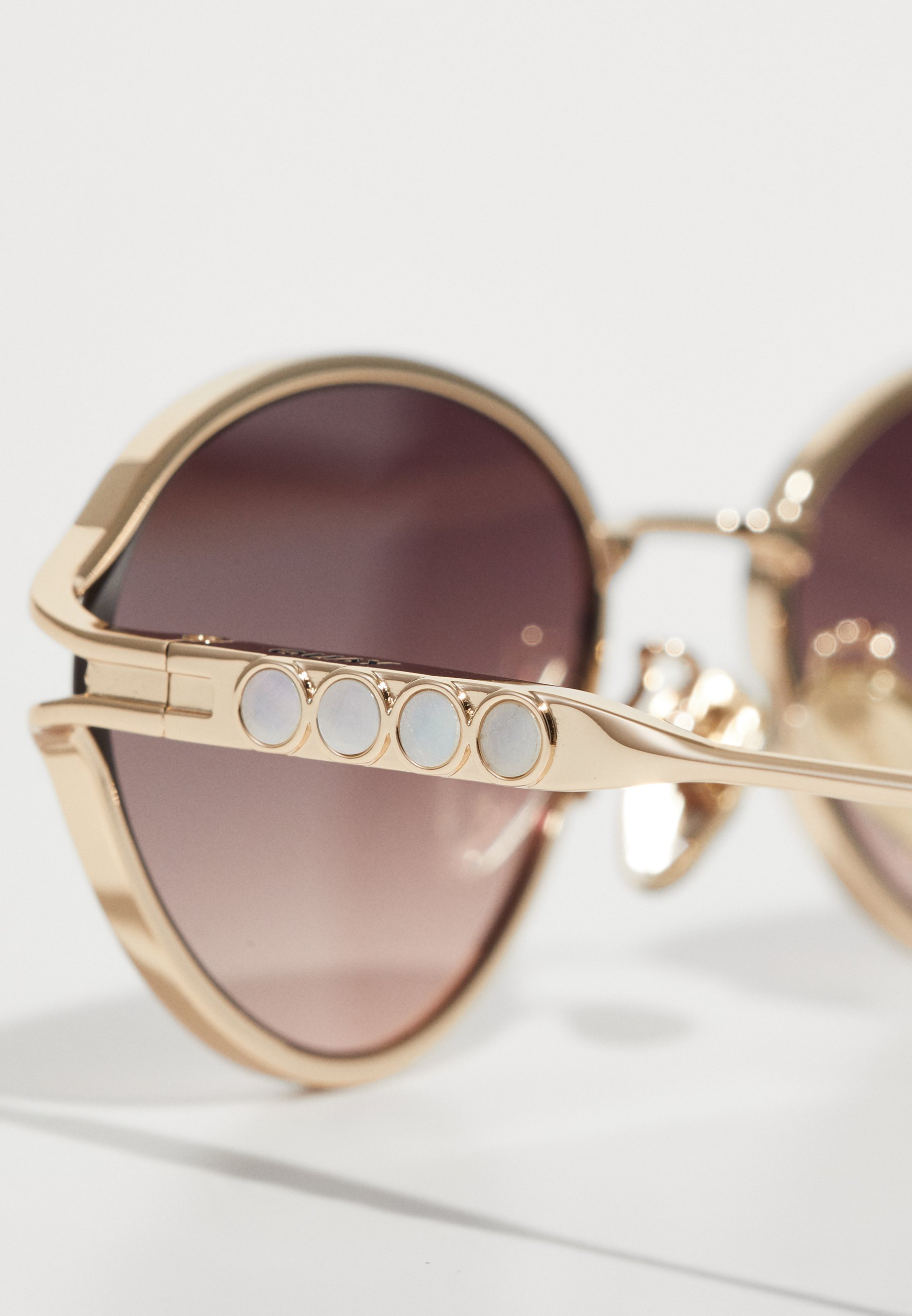 QUAY AUSTRALIA FORMAL AFFAIR ADORNED - Slnečné okuliare - zlatá/hnedá/ružová