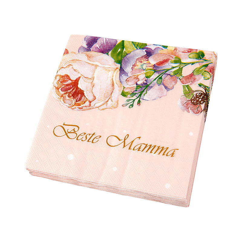 Vie Eco Servietten, 20er-Pack, 33 x 33 cm, Frühling