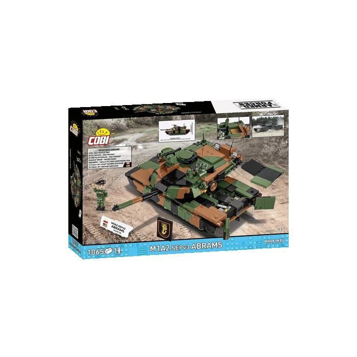 Jeu de construction - COBI - M1A2 SEPv3 ABRAMS - Camouflage - Poids 1,27 kg - Couleur camouflage