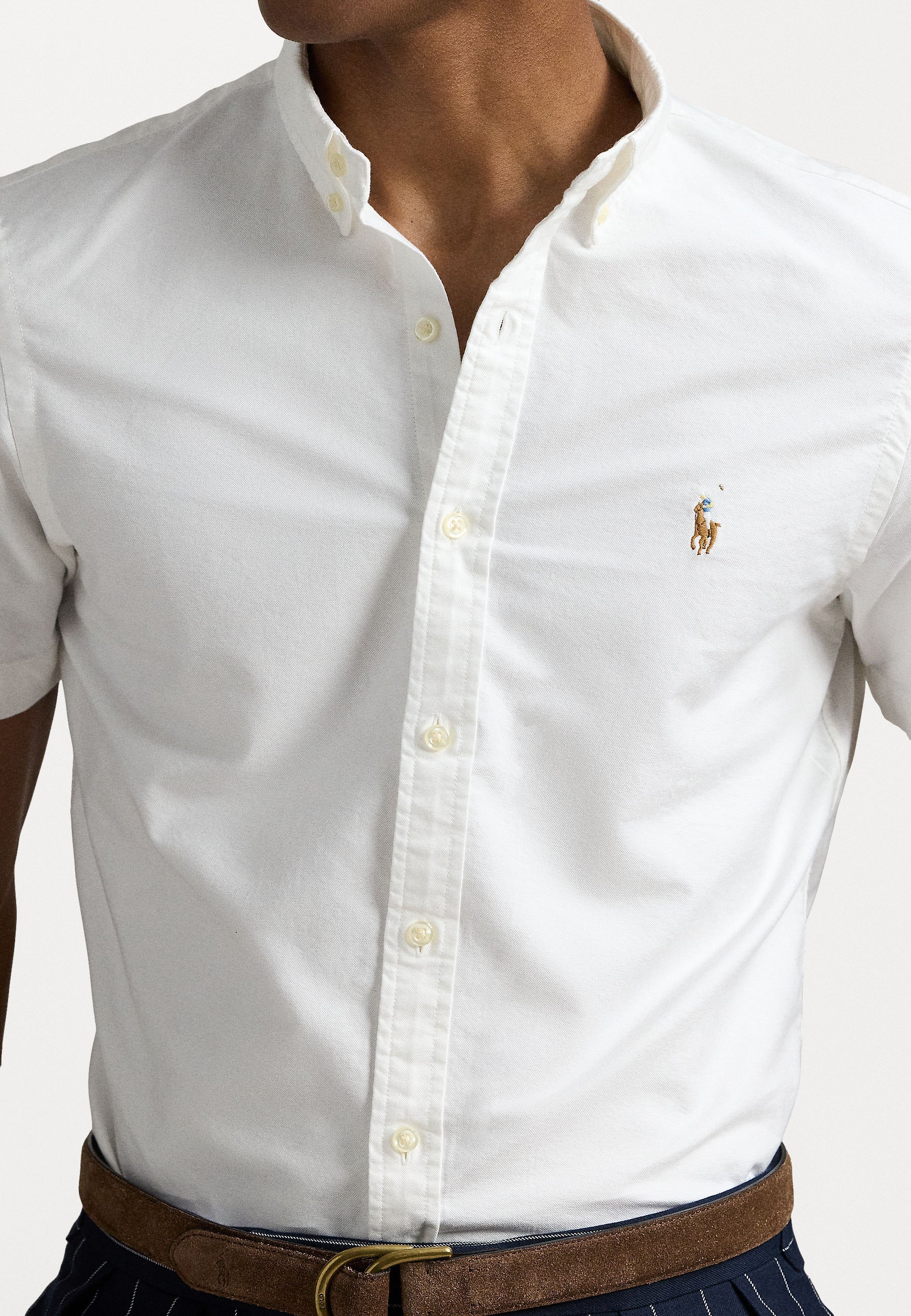 Koszula Polo Ralph Lauren SLIM FIT OXFORD - Koszula - biała