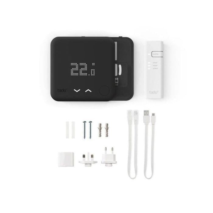 Termostato ambiente TADO - Kit principal - Preto - Reduz o seu consumo de energia