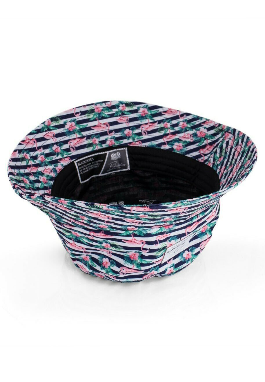 Blackskies TROPICAL FLAMINGO BUCKET - Hoed - blauw wit