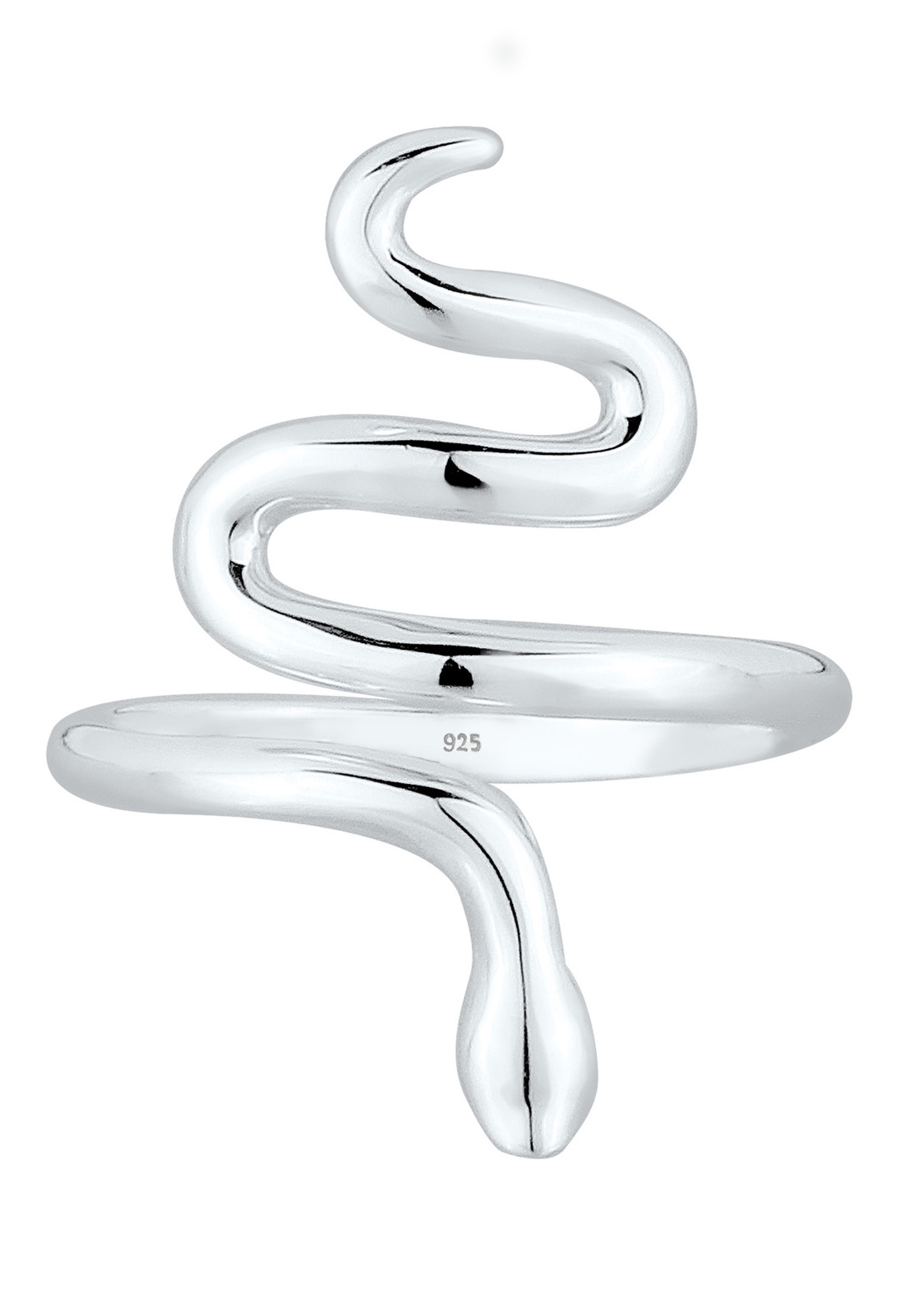 Elli Femmes Serpent Enlacé Statement en Argent Sterling 925