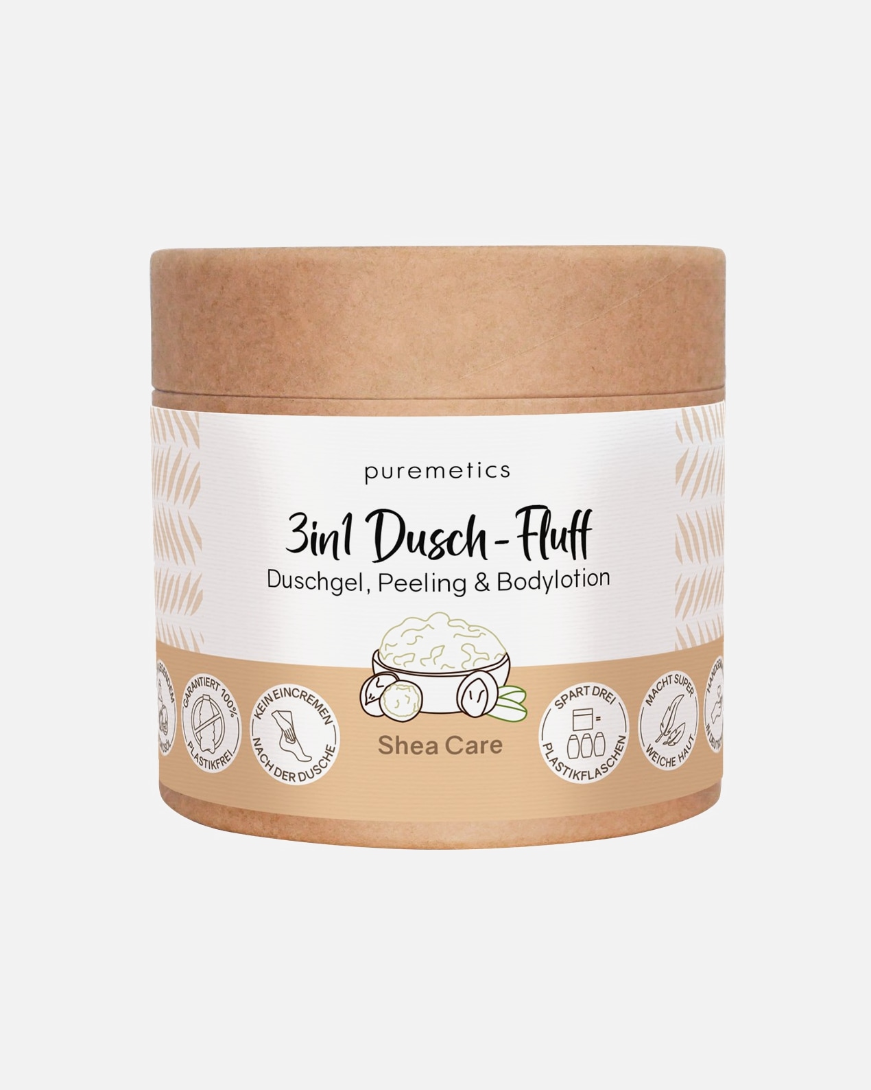Puremetics Gommage Corporel Karité Gel Douche Intensif 3 en 1 - 300 g