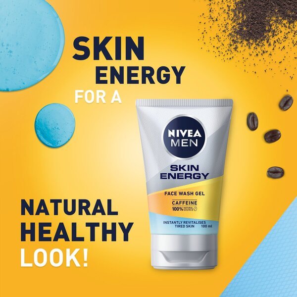 NIVEA Men Active Energy gel za čišćenje lica 100 ml
