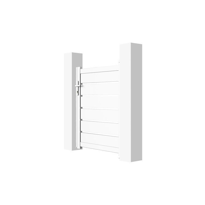 Portillon - Casanoov - VOGEL - 1m H.125cm - Blanc - Aluminium
