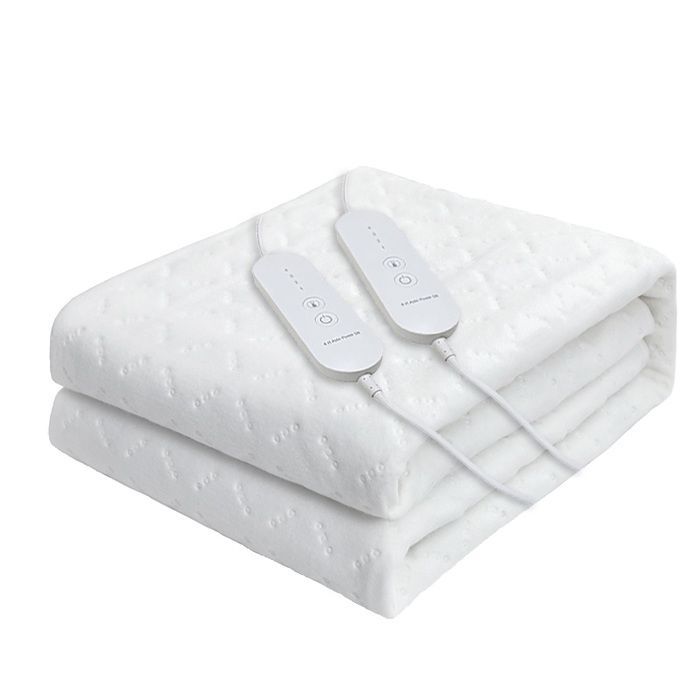 Heated Mattress Topper for 2 People, 130W, 160x140 cm, 4 Temperature Settings, 2 Remote Controls, Automatic Shut-Off, Overheat Protection