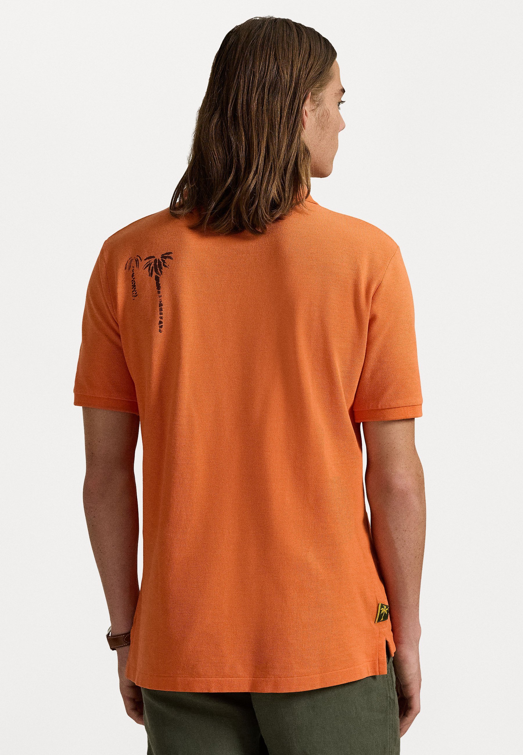 Polo Ralph Lauren CLASSIC FIT MESH GRAPHIC POLO SHIRT - Polo shirt - arancione kona