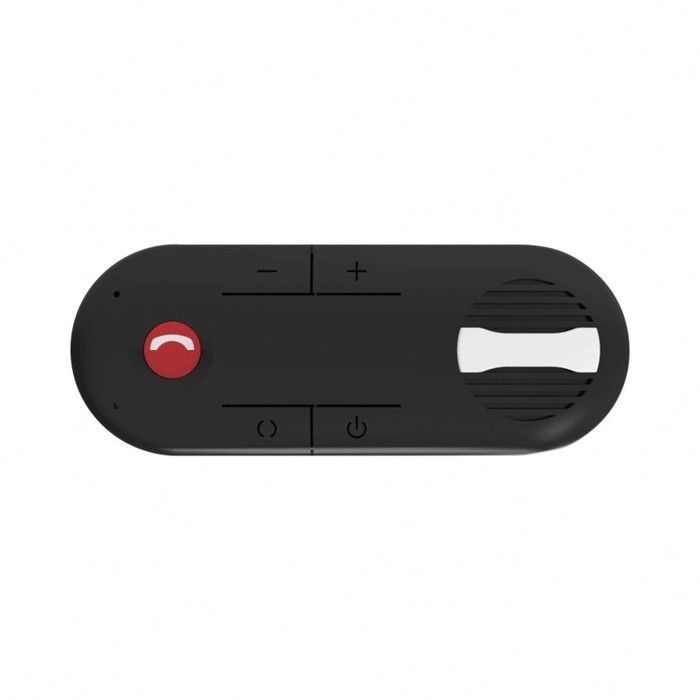 Bluetooth Hands-Free Kit - Smartphone Compatible - Black - 7h Battery Life - 10m Range - 2W Speaker