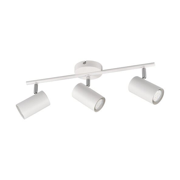 Robert plafondspot, 3-spot, wit/mat