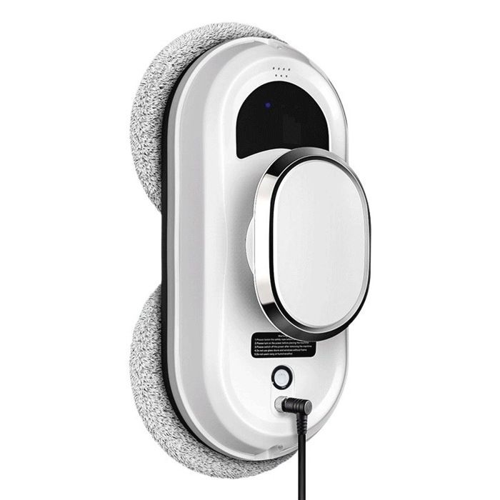 Limpiacristales eléctrico, potencia de succión de 5600 Pa, 35 ml, protección UPS, cable integrado, portátil, blanco