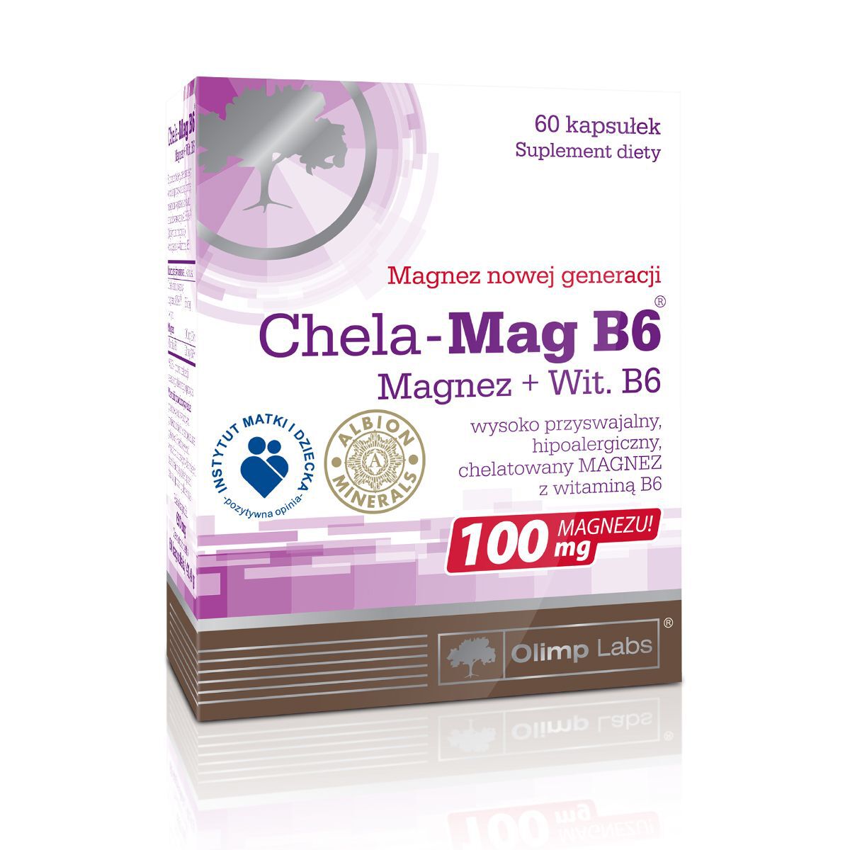 Integratore alimentare di magnesio e vitamina B6 Olimp, 60 capsule Chela-Mag B6