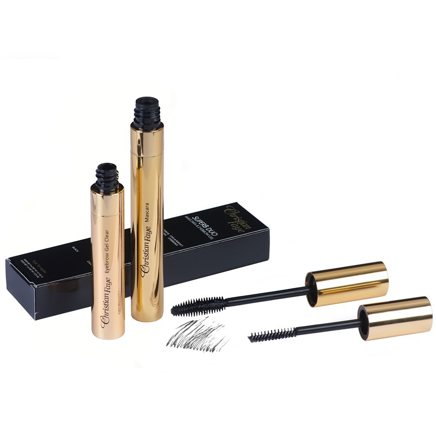 Christian Faye maskara SuperB maskara + gel za obrve prozirna - 16 ml
