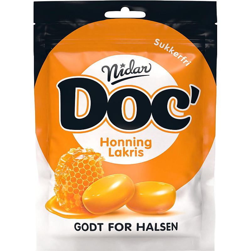 Nidar Doc kurkkupastillit 50 g Hunaja-lakritsi