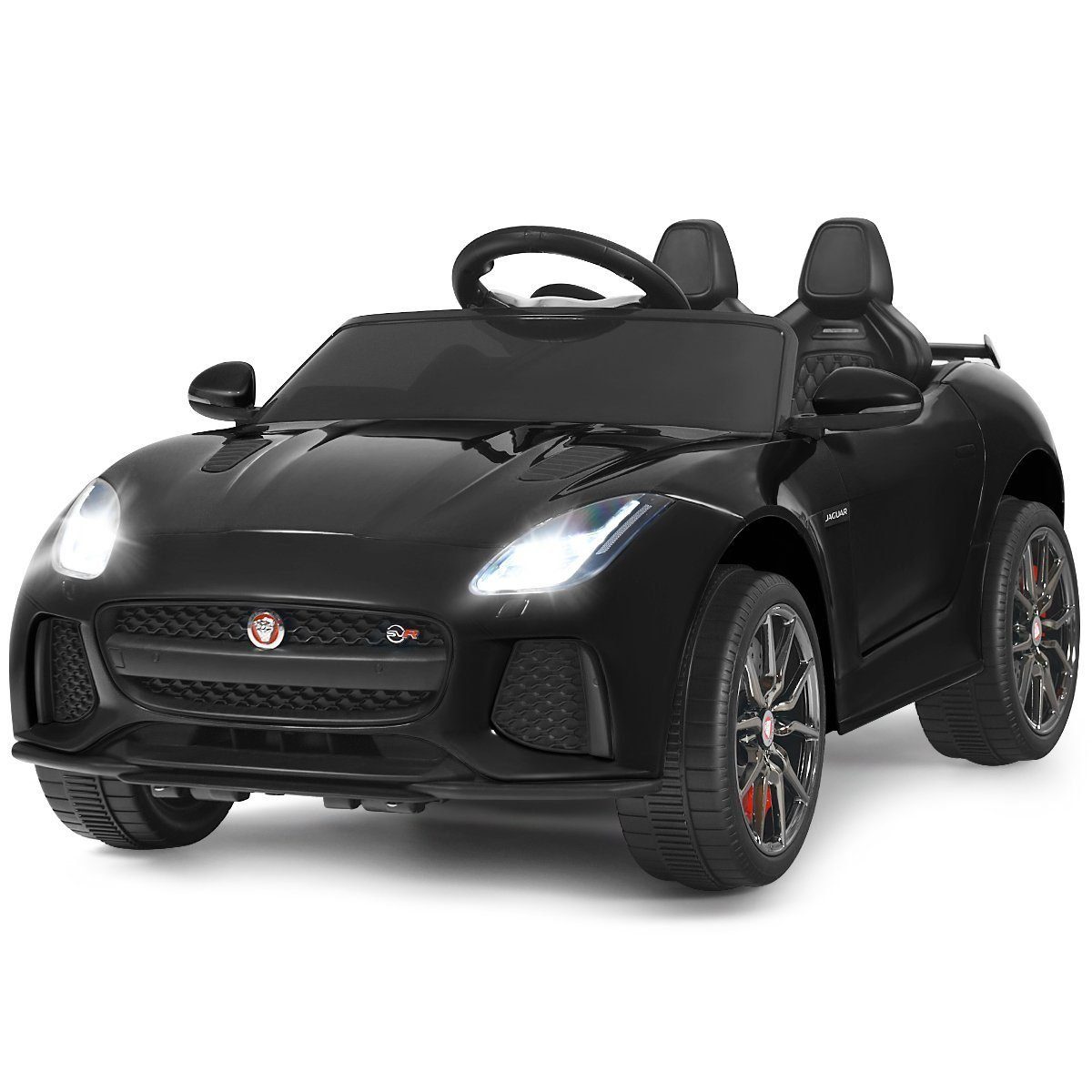 COSTWAY Elektro-Kinderauto Jaguar, met Geschichten & Muziek