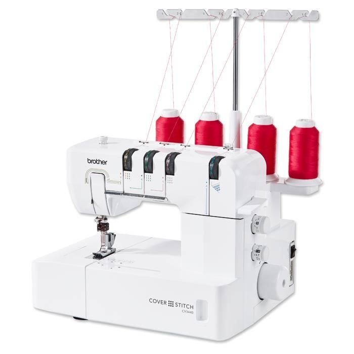 Máquina de recubrir - BROTHER - CV3440 - 4, 3 y 2 hilos - Brazo libre - Amplia área de trabajo