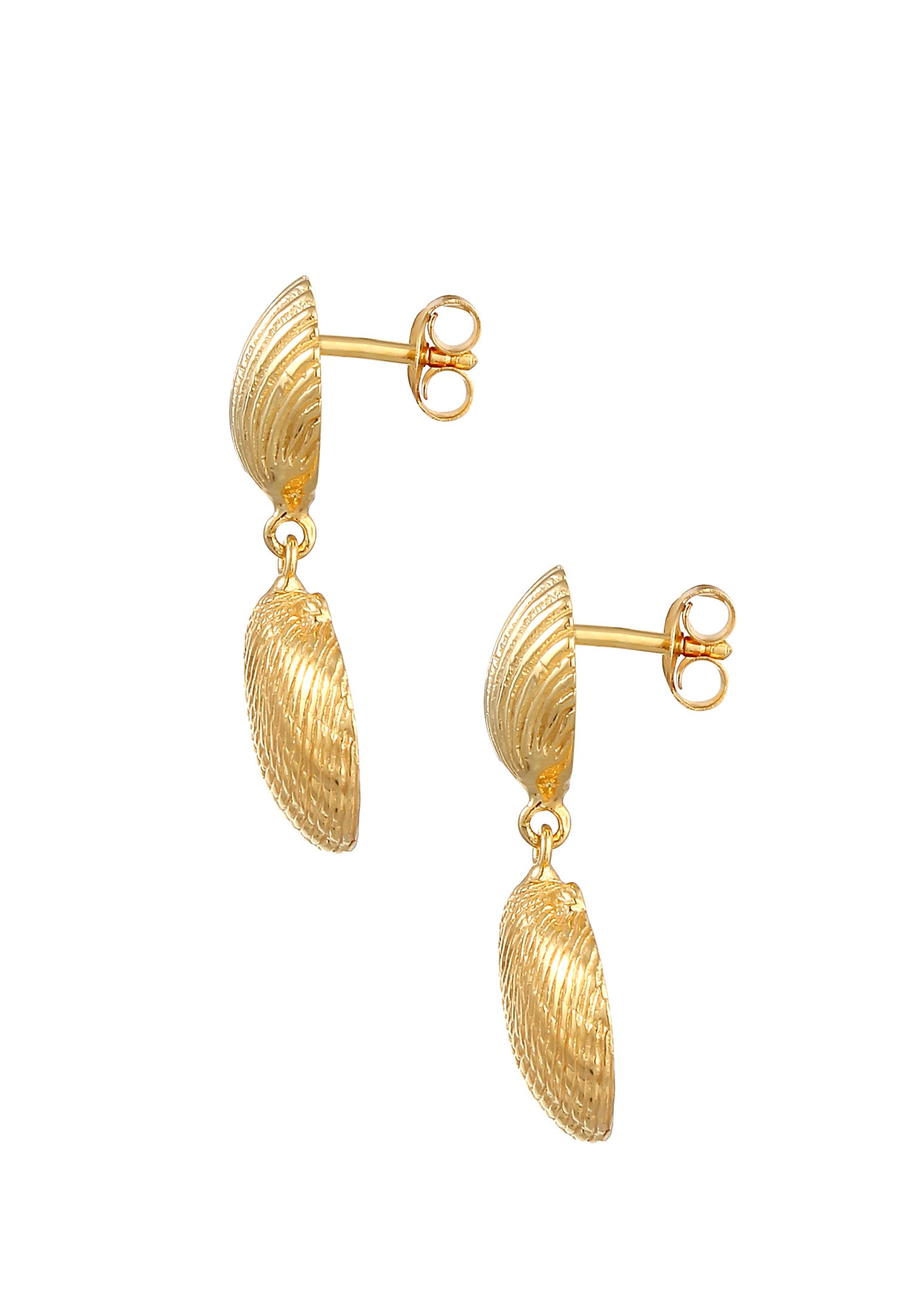 Elli Coquillage Coeur Plage Été Maritime Trend Boucles d'Oreilles Femme - (925/1000) Argent