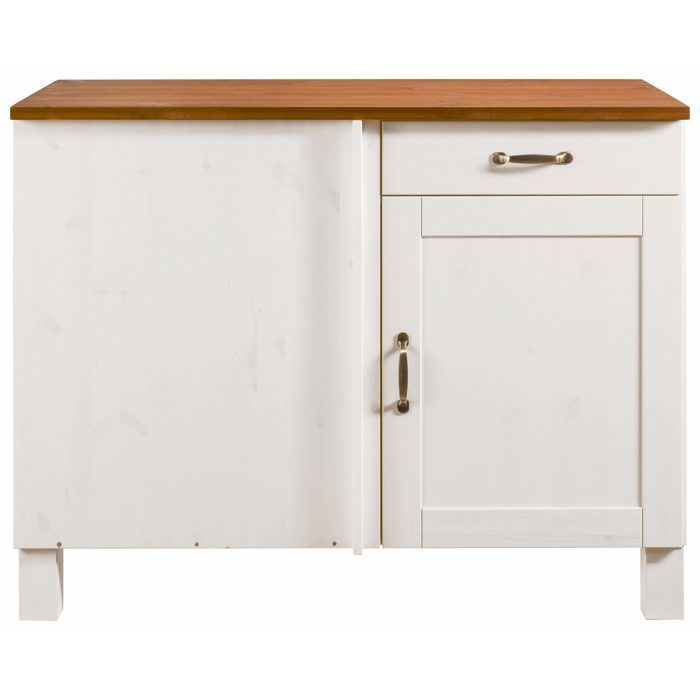 Módulo de canto Alby 60cm Branco/Mel
