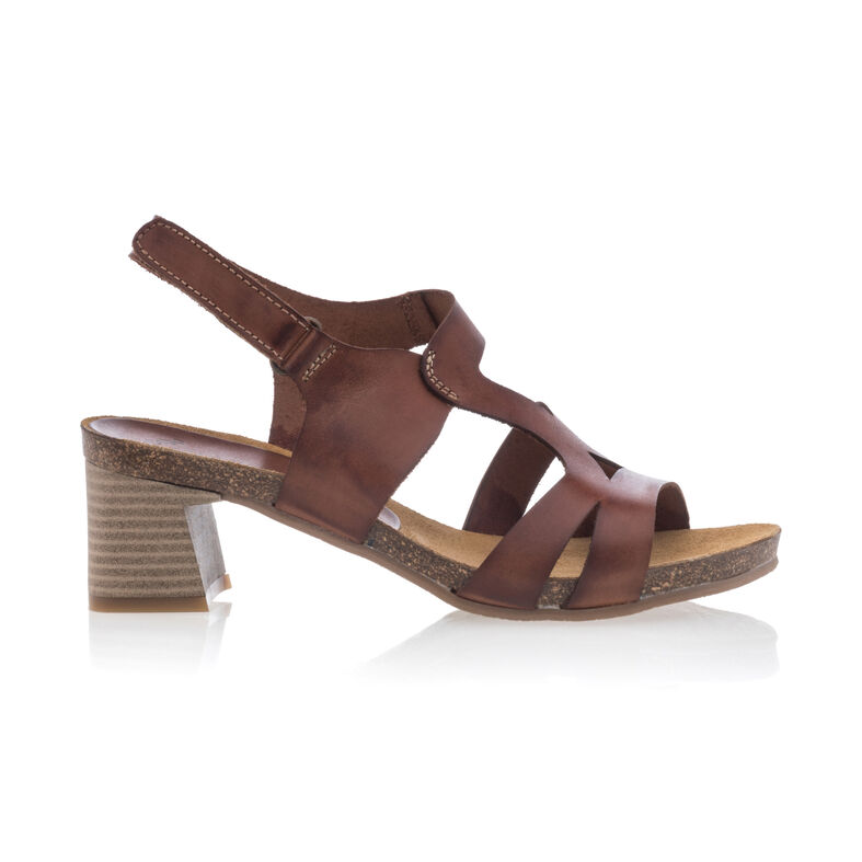 Sandalias marrones para mujer / Zapatos de punta abierta