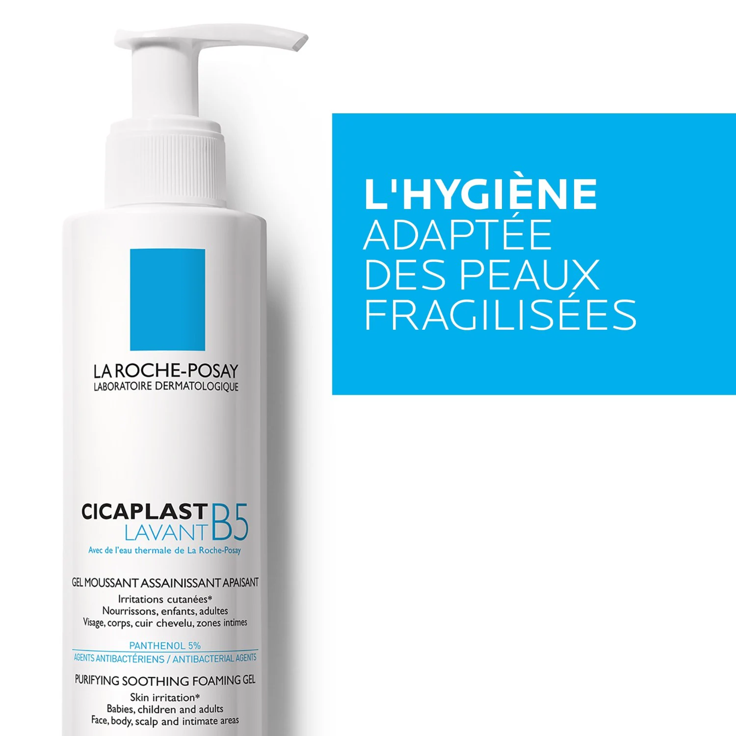 La Roche-Posay Cicaplast Lavant B5 gel moussant assainissant apaisant 200ml