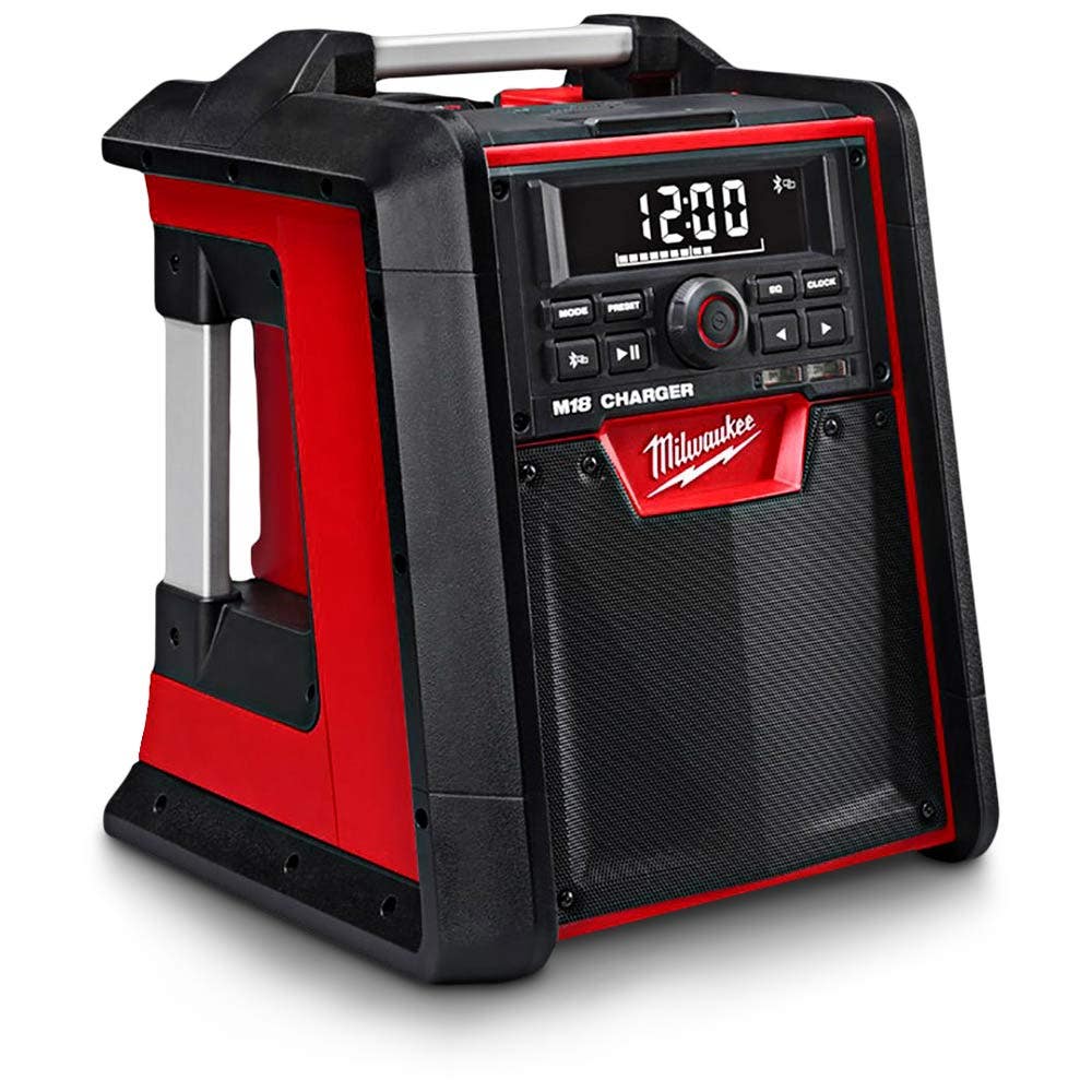 Radio/încărcător Bluetooth MILWAUKEE de 18 V pentru construcții, husă M18RC-0