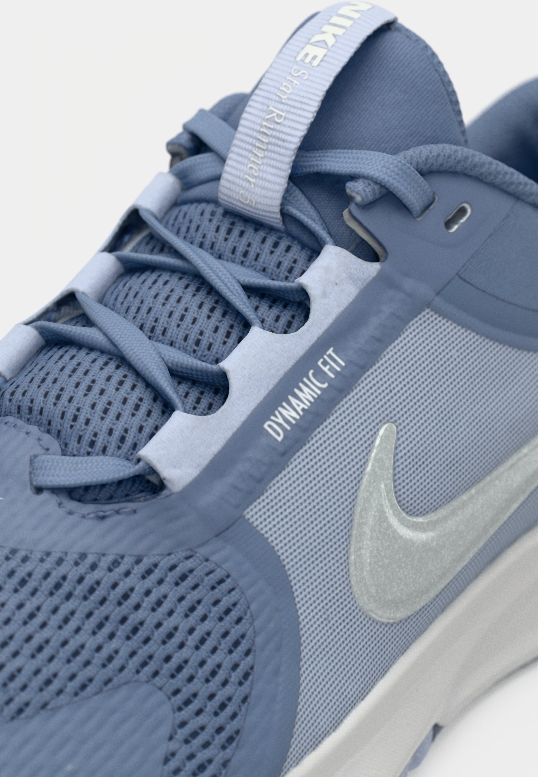 Nike Performance STAR RUNNER 5 UNISEX - Løpesko - world indigo/metallic silver-coloured/ghost/platinum-coloured tint