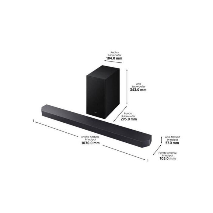 SoundBar - SAMSUNG - HW-Q600F - 3.1.2 - Caisson de basses sans fil - Dolby Atmos